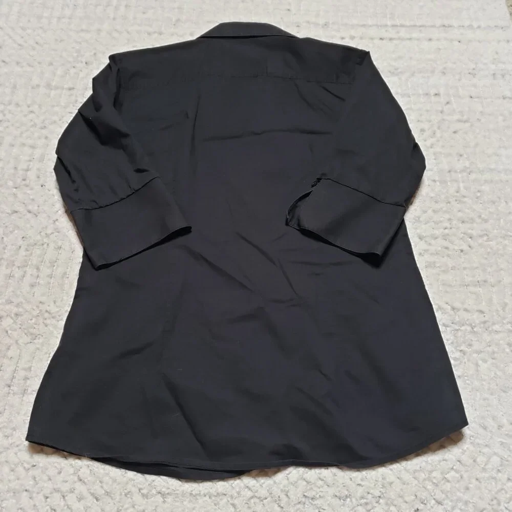 High End Uniforms Open Collar Fitted Shirt – 3/4 Sleeve, Size M - Picture 6 of 9